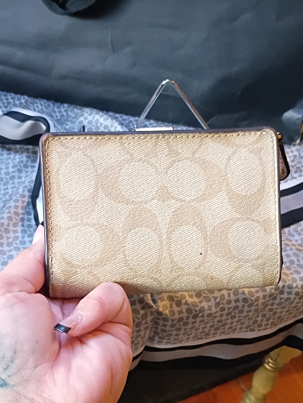 Coach Compact Monogram Wallet - Picture 4 of 14